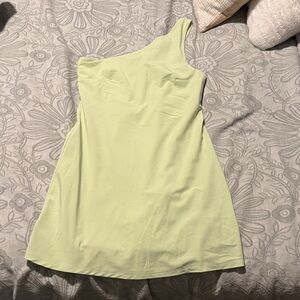 Abercrombie & Fitch One-Shoulder Mint Dress